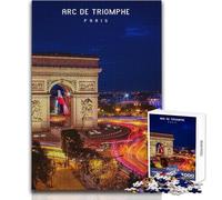 Puzzle for Teenagers 1000 Pieces Arc De Triomphe Challenging Game Toys Learning Educational Anti-Stress Toys Size 38x52cm