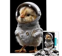 Puzzle for Teenagers 1000 Pieces Astronaut Chick on A Mission Learning Educational Toys Practical Game Stress Reliever Great Gifts for Games (Size 38x52cm)