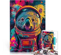 Puzzle for teenagers 1000 Pieces Astronaut Koala Space Family Entertainment Toys 26x38cm Parent-child interaction for Age 14 Years Up