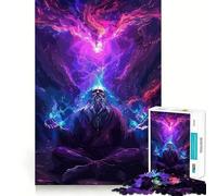 Puzzle for Teenagers 1000 Pieces Aura Meditation Premium Cut Fun Smart Play Gift Easy Time Play Christmas Art Piece (38x52cm)
