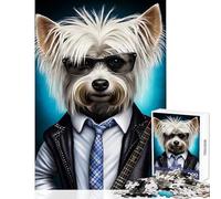 Puzzle for Teenagers 1000 Pieces Australian Silky Terrier Educational Toy Great Gift for Games Family Games Train Your Brain And Hands Size 50x75cm