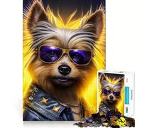 Puzzle for Teenagers 1000 Pieces Australian Silky Terrier Premium Cut Fun Smart Play Gift Easy Time Play Christmas Art Piece (38x26cm)