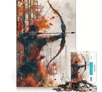 Puzzle for Teenagers 1000 Pieces Autumn Archers Aim Premium Cut Fun Smart Play Gift Easy Time Play Christmas Art Piece (38x26cm)