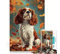 Puzzle for Teenagers 1000 Pieces Autumn Canine Charm Premium Cut Fun Smart Play Gift Easy Time Play Christmas Art Piece (38x26cm)