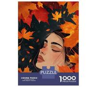 Puzzle for Teenagers 1000 Pieces Autumn Dream Orange Leaves Puzzles for Adults Relaxing Games Wall Decoration Deal As Gifts for The Whole Family 52x38cm/1000pcs