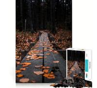 Puzzle for Teenagers 1000 Pieces Autumn Forest with Leaves Premium Cut Fun Smart Play Gift Easy Time Play Christmas Art Piece (38x52cm)