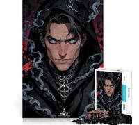Puzzle for Teenagers 1000 Pieces Azure Shadows︰ The Frost Necromancer Premium Cut Fun Smart Play Gift Easy Time Play Christmas Art Piece (38x26cm)