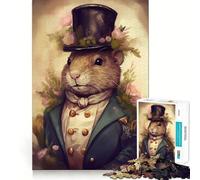 Puzzle for Teenagers 1000 Pieces Beaver Popular Flawless Fit Art Cognitive Play Gift Slow Game Play Xmas Art Gift (38x52cm)