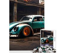 Puzzle for Teenagers 1000 Pieces Beetle Car Racing Garbage Educational Toy Great Gift for Games Family Games Train Your Brain And Hands Size 50x75cm