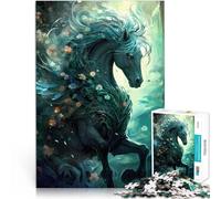 Puzzle for teenagers 1000 Pieces Black Unicorn educational challenge 50x75cm is ideal as gifts for the whole family for Age 14+