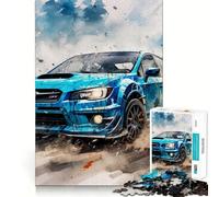 Puzzle for Teenagers 1000 Pieces Blue Super Car Premium Edge Art, Mental Focus Game, Downtime Play Fun, Xmas Art Gift (50x75cm)