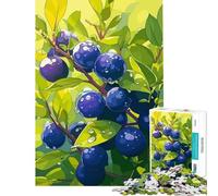 Puzzle for Teenagers 1000 Pieces Blueberries on The Branch Learning Educational Toys Practical Game Analysis And Logic Gifts Ideas (Size 38x26cm)