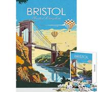 Puzzle for Teenagers 1000 Pieces Bristol Clifton Bridge Happy Family Pastime Experience Great Holiday Giftsing Surprise (38X52cm)