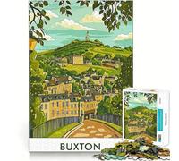 Puzzle for Teenagers 1000 Pieces Buxton Town Landscape Flawless Edge Fun Mental Skill Game Quiet Fun Play Birthday Art Play (38x26cm)
