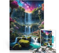 Puzzle for teenagers 1000 Pieces Cascading waterfall Brain intelligence challenge addictive toys Unique Birthday and Gifts 50x70cm