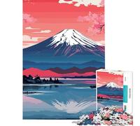 Puzzle for Teenagers 1000 Pieces Cherry Blossom Japanese Learning Educational Toys Practical Game Stress Reliever Great Gifts for Games (Size 38x26cm)