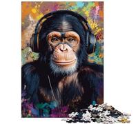 Puzzle for Teenagers 1000 Pieces Chimp Beats Jigsaw Puzzles for Adults Difficult Hard Wishlist with Santa Claus Brainteaser Family Games (75x50cm/1000pcs)