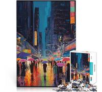 Puzzle for teenagers 1000 Pieces City Lights Symphony Lernspiele Heimdekoration Geeignet für die Schreibtischdekoration52x38cm