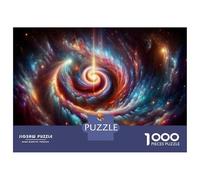 Puzzle for Teenagers 1000 Pieces Cosmic Spiral Galaxy Jigsaw for Adults Brain Teaser Game Pattern Assembly for Birthday, Chrismas 70x50cm/1000pcs