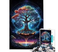 Puzzle for Teenagers 1000 Pieces Cosmic Tree Of Life Challenging To Complete Difficult Hard Home Decoration Toys for And from 14 Years And over (50x75cm)