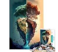 Puzzle for Teenagers 1000 Pieces Cosmic Tree Of Life Help The Brain Exercise Pattern Assembly Toy Wall Decor for And 14 Years And over (50X75CM)