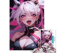 Puzzle for Teenagers 1000 Pieces Crazy Vampire Evangeline for Birthday, Chrismas Learning Educational Anti-Stress Toys Suitable for Ages 14 And Up (50X75CM)