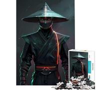 Puzzle for Teenagers 1000 Pieces Cyberpunk Asian Warrior Learning Educational Toys Practical Game Stress Reliever Great Gifts for Games (Size 75x50cm)