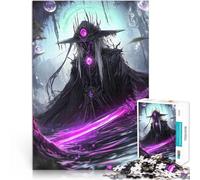 Puzzle for teenagers 1000 Pieces Dark Purple Samurai Lernspiel-Herausforderungsspielzeug Wanddekoration52x38cm