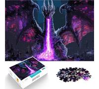 Puzzle for teenagers 1000 Pieces Dragon Epic Herausforderndes Spielspielzeug Jedes Stück ist einzigartig Anspruchsvolles Familienspiel75x50cm