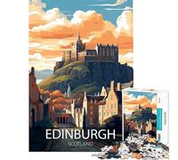 Puzzle for Teenagers 1000 Pieces Edinburgh Castle ﹨u Cityscape Learning Educational Toys Practical Game Analysis And Logic Gifts Ideas (Size 38x26cm)