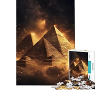 Puzzle for Teenagers 1000 Pieces Egyptian Pyramids Help The Brain Exercise Stress Reliever Brain Teaser Game for Age 14+ Game (50x75cm)