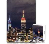 Puzzle for Teenagers 1000 Pieces Empire State Building Toy Intellectual Game Perfect Decoration Gifts Ideas Size 38x52cm