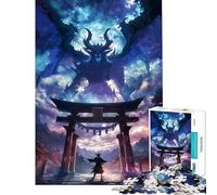Puzzle for Teenagers 1000 Pieces Fantasy Demons Torii Gate Challenging To Complete Difficult Hard Home Decoration Toys for And from 14 Years And over (38x52cm)