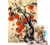 Puzzle for Teenagers 1000 Pieces Fruit Japanese Vintage Help The Brain Exercise Pattern Assembly Toy Wall Decor for And 14 Years And over (38X26CM)