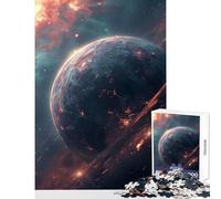 Puzzle for Teenagers 1000 Pieces Galaxy Outer Space Educational Toy Gift Birthday Family Game with Matching Poster And Trivia Sheet Size 38x52cm