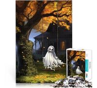 Puzzle for teenagers 1000 Pieces Ghost Plays Swing Herausforderndes Spielspielzeug Geburtstagsgeschenk, Geschenke, Wandkunst38x26cm
