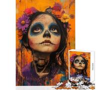 Puzzle for Teenagers 1000 Pieces Girl of The Dead Portrait Fun Games Difficult Challenge Educational Toy Decompressing Intellectual (50x75cm)