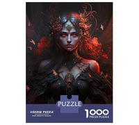 Puzzle for Teenagers 1000 Pieces Gorgeous Gothic Fairy Jigsaw for Adults Brain Teaser Game Pattern Assembly for Birthday, Chrismas 52x38cm/1000pcs