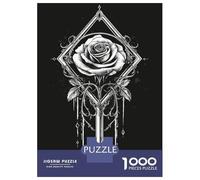 Puzzle for Teenagers 1000 Pieces Gothic Rose Teenager Puzzles Brain Teaser Game Precision Cutting Unique Birthday And Gifts 70x50cm/1000pcs