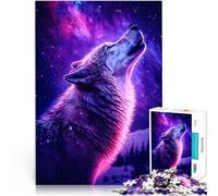 Puzzle for teenagers 1000 Pieces Howling wolf Galaxy Geschenke zum Suchbegriff: "Herausfordernde Spiele" Geburtstagsgeschenk75x50cm