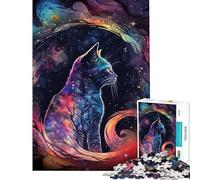 Puzzle for Teenagers 1000 Pieces Interstellar Kitties Help The Brain Exercise Stress Reliever Brain Teaser Game for Age 14+ Game (38x52cm)