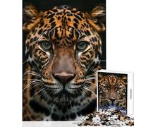 Puzzle for Teenagers 1000 Pieces Jaguars Hypnotic Gaze Jigsaw Puzzles for Adults Difficult Hard Wishlist with Santa Claus Brainteaser Family Games (50x75cm)