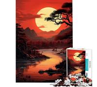 Puzzle for Teenagers 1000 Pieces Japanese Landscapes Learning Educational Toys Practical Game Stress Reliever Great Gifts for Games (Size 38x52cm)