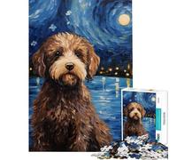 Puzzle for Teenagers 1000 Pieces Lagotto Romagnolo Help The Brain Exercise Stress Reliever Brain Teaser Game for Age 14+ Game (38x26cm)