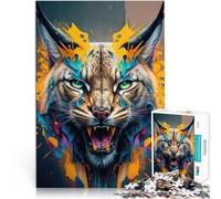 Puzzle for teenagers 1000 Pieces LYNX Panorama Set middle Stressabbau-Spielzeug Verbessern Sie das Gedächtnis52x38cm