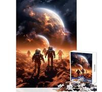 Puzzle for Teenagers 1000 Pieces Mars Space Explorers Educational Toy Great Gift for Games Family Games Train Your Brain And Hands Size 38x52cm