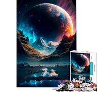 Puzzle for Teenagers 1000 Pieces Martian Landscape Learning Educational Toys Practical Game Stress Reliever Great Gifts for Games (Size 38x52cm)