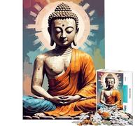 Puzzle for Teenagers 1000 Pieces Modern Art Buddha Challenging To Complete Difficult Hard Home Decoration Toys for And from 14 Years And over (50x75cm)