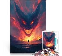 Puzzle for teenagers 1000 Pieces Monster in the Sky Herausforderndes Spielspielzeug Wunschliste mit dem Weihnachtsmann52x38cm