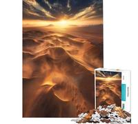 Puzzle for Teenagers 1000 Pieces Morocco Sahara Desert Educational Challenge Precision Cutting Practical Game for 14+ Puzzle Game Offered (38x26cm)